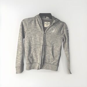 Abercrombie & Fitch Girls' Unisex Hoodie Grey Color Zise Size 7-8 Years Used
